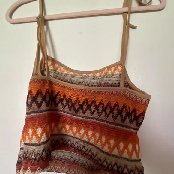Retro zig-zag knit crop top - Picture 5 of 5